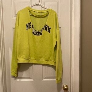5/$3 Yellow NewYork Distressed Sweatshirt
